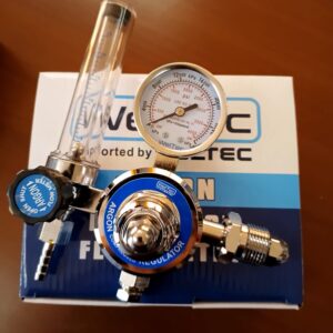 REGULADOR DE ARGON CON FLUJOMETRO WELTEC